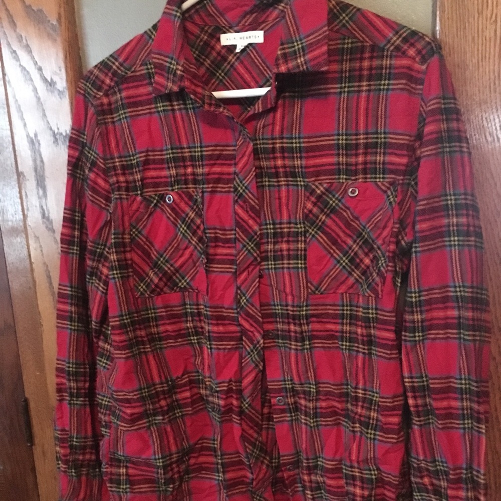 NWOT LA Hearts Pac Sun flannel